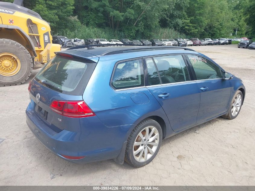 2016 VOLKSWAGEN GOLF SPORTWAGEN TSI SE 4-DOOR - 3VWC17AU8GM515725