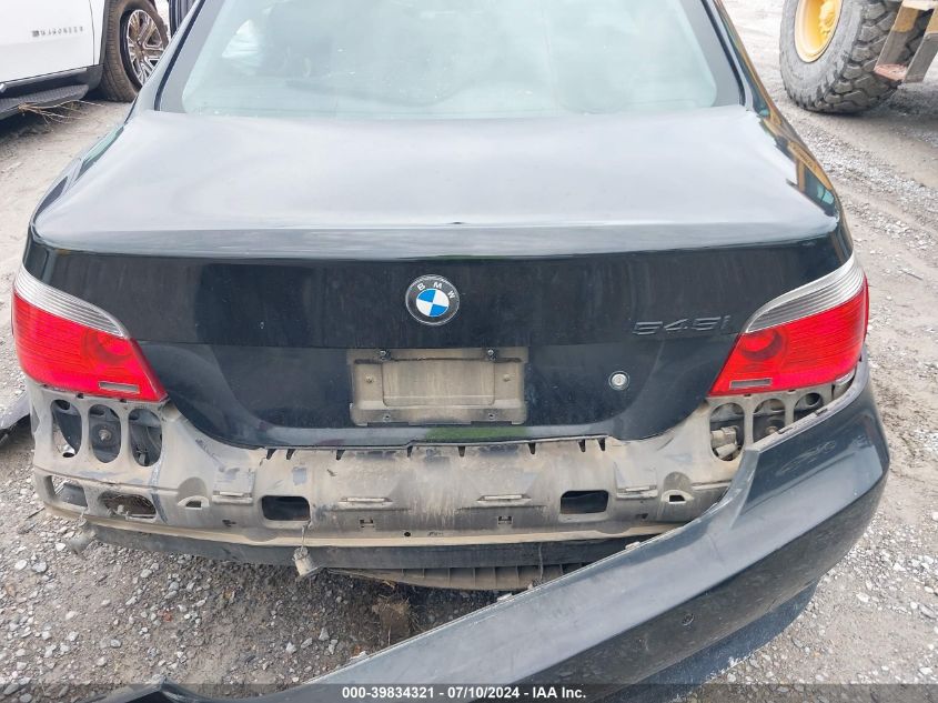 2005 BMW 545I VIN: WBANB33585B115236 Lot: 39834321