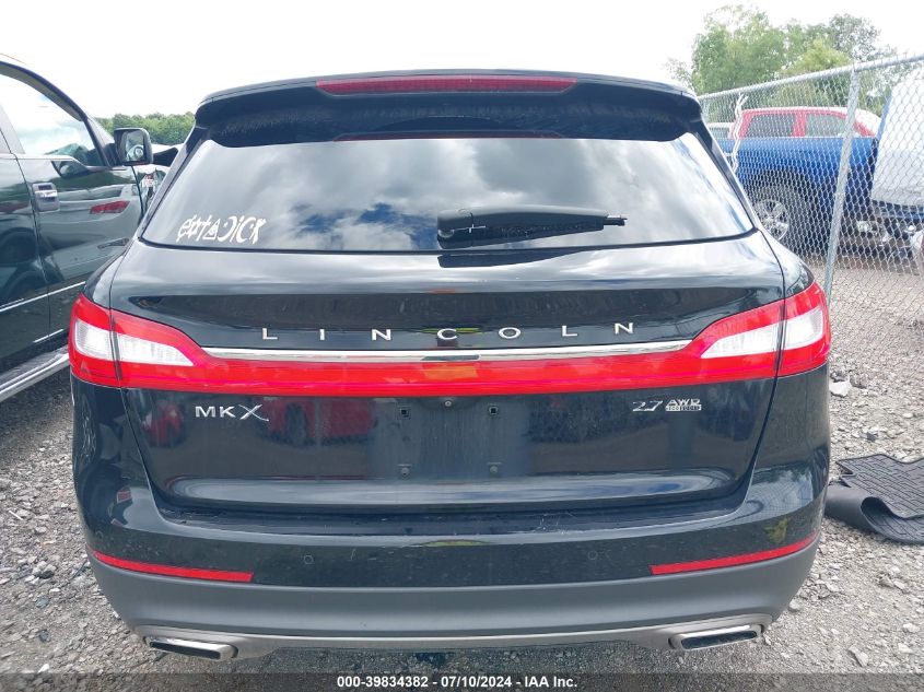 2016 Lincoln Mkx Reserve VIN: 2LMTJ8LP6GBL33359 Lot: 39834382