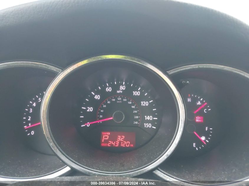 2012 Kia Sorento Lx VIN: 5XYKT4A10CG243076 Lot: 39834386