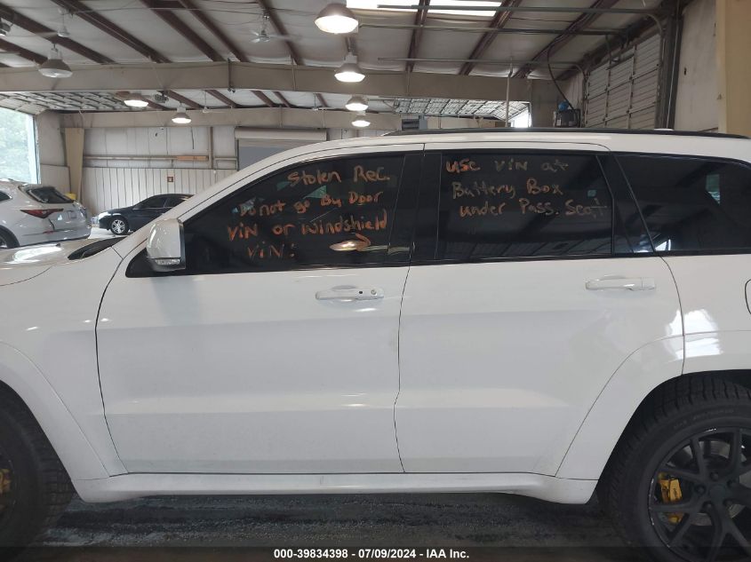 2018 Jeep Grand Cherokee Trackhawk 4X4 VIN: NCS106696 Lot: 39834398