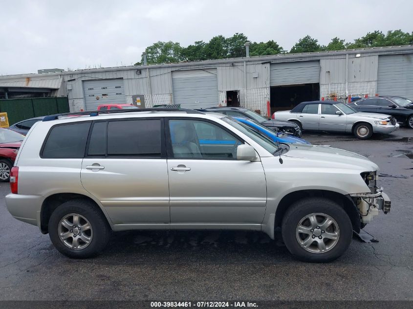 2005 Toyota Highlander V6 VIN: JTEEP21A450134033 Lot: 39834461