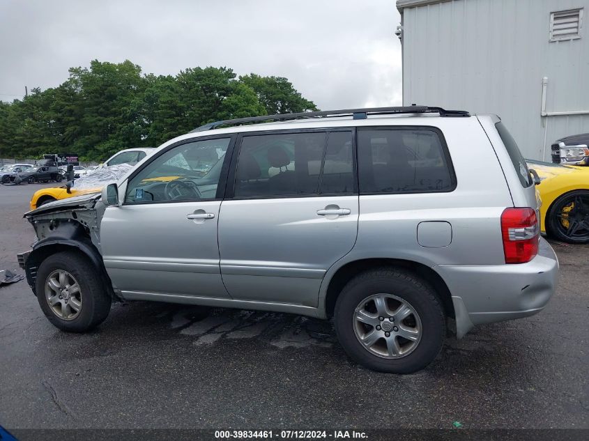 2005 Toyota Highlander V6 VIN: JTEEP21A450134033 Lot: 39834461