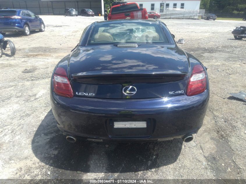 2007 Lexus Sc 430 VIN: JTHFN45Y679012773 Lot: 39834471