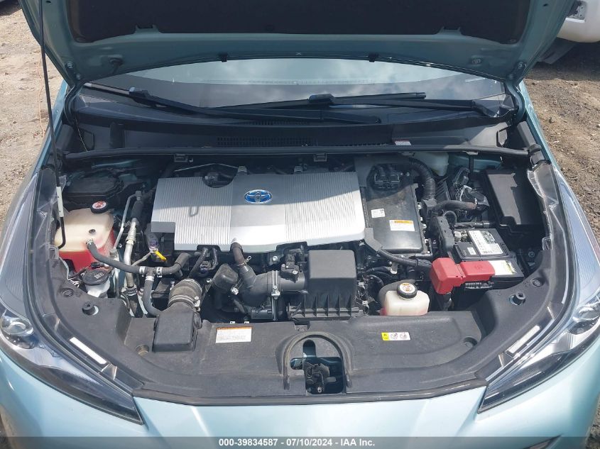 2019 Toyota Prius Le VIN: JTDKARFU0K3100539 Lot: 39834587