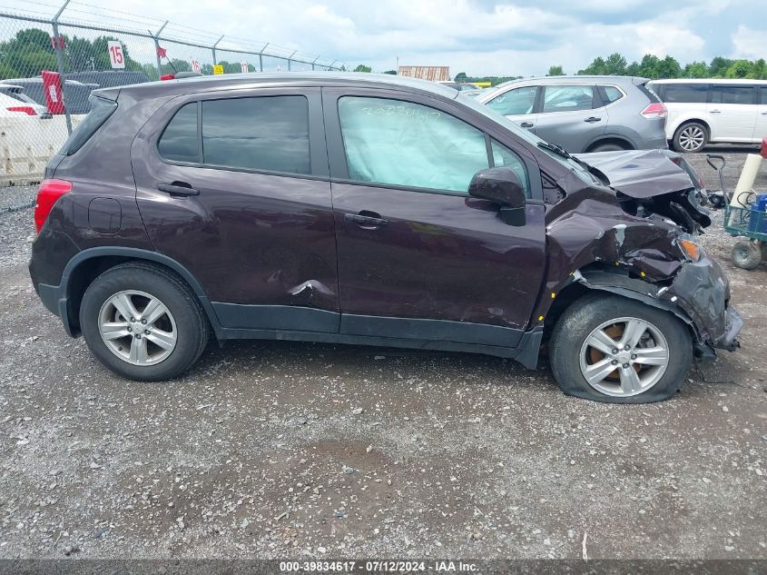 2021 Chevrolet Trax Ls VIN: KL7CJNSB1MB345924 Lot: 39834617