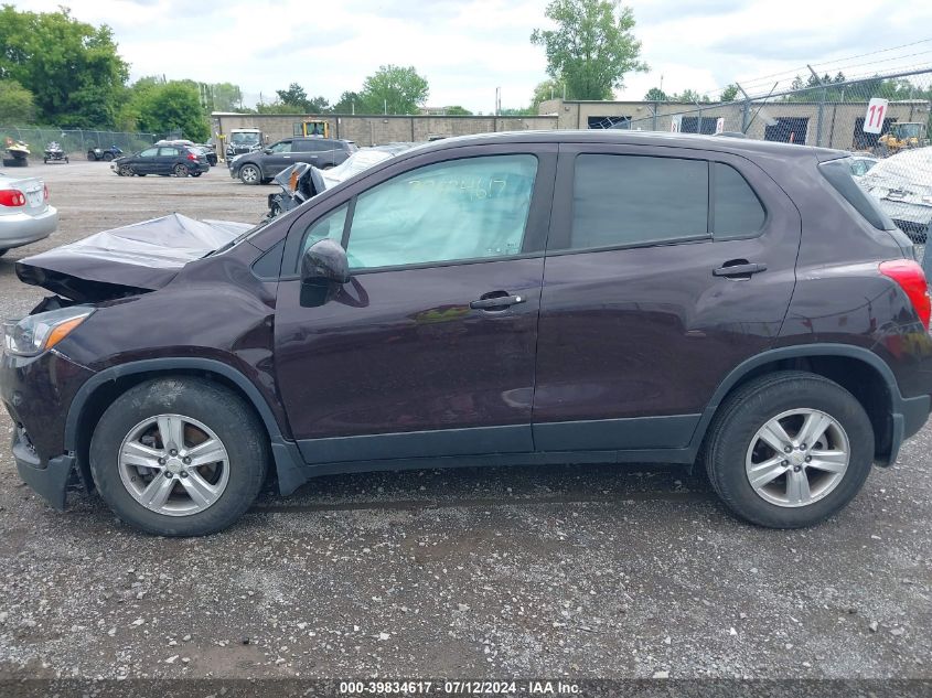 2021 Chevrolet Trax Ls VIN: KL7CJNSB1MB345924 Lot: 39834617