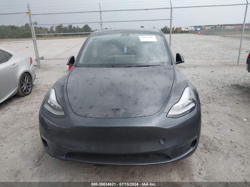 2021 Tesla Model Y Long Range Dual Motor All-Wheel Drive VIN: 5YJYGDEEXMF080652 Lot: 39834621