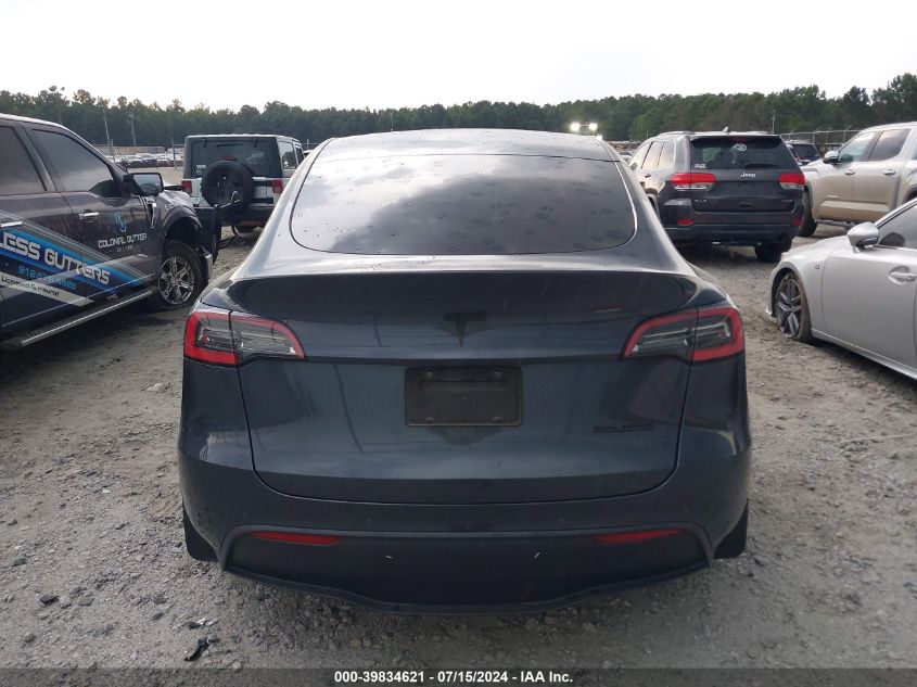 2021 Tesla Model Y Long Range Dual Motor All-Wheel Drive VIN: 5YJYGDEEXMF080652 Lot: 39834621