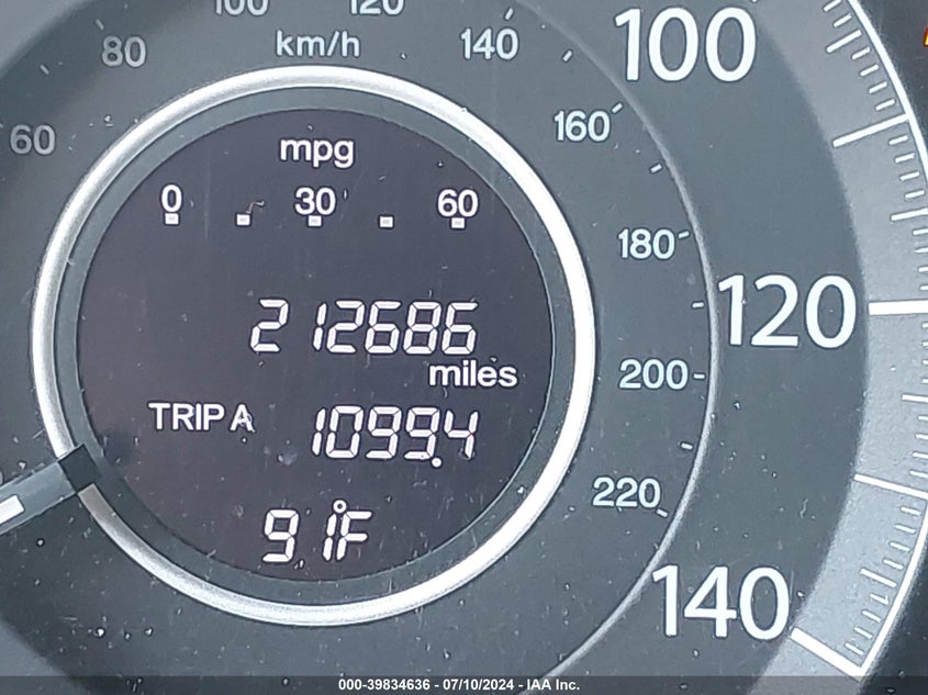 2013 Honda Cr-V Ex VIN: 5J6RM3H50DL021166 Lot: 39834636