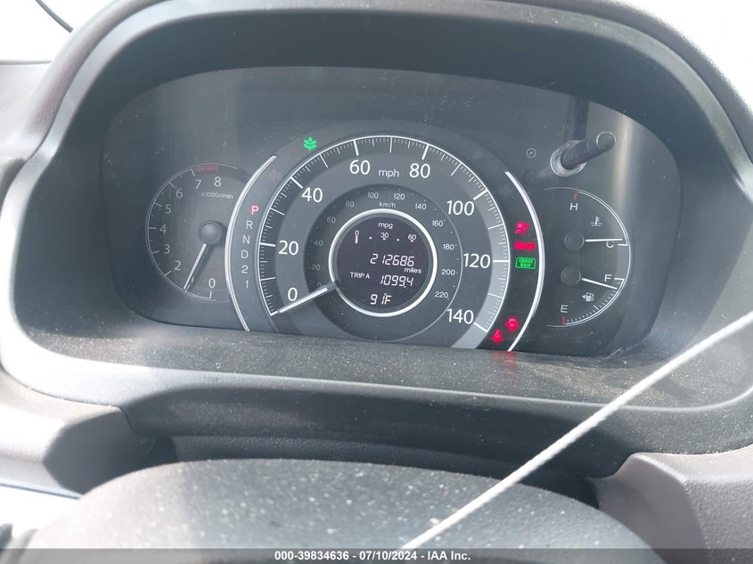 2013 Honda Cr-V Ex VIN: 5J6RM3H50DL021166 Lot: 39834636