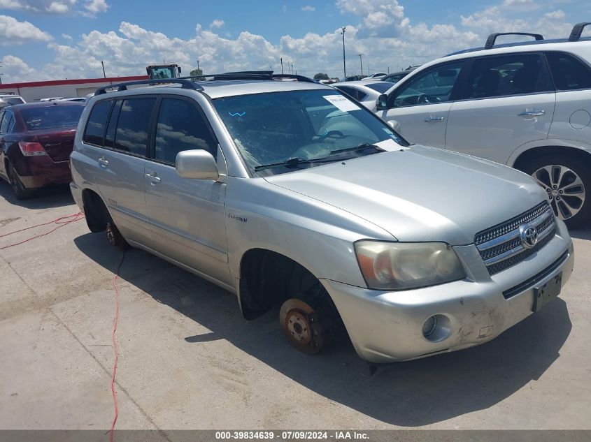 JTEEW21A560018635 2006 Toyota Highlander Hybrid Limited V6