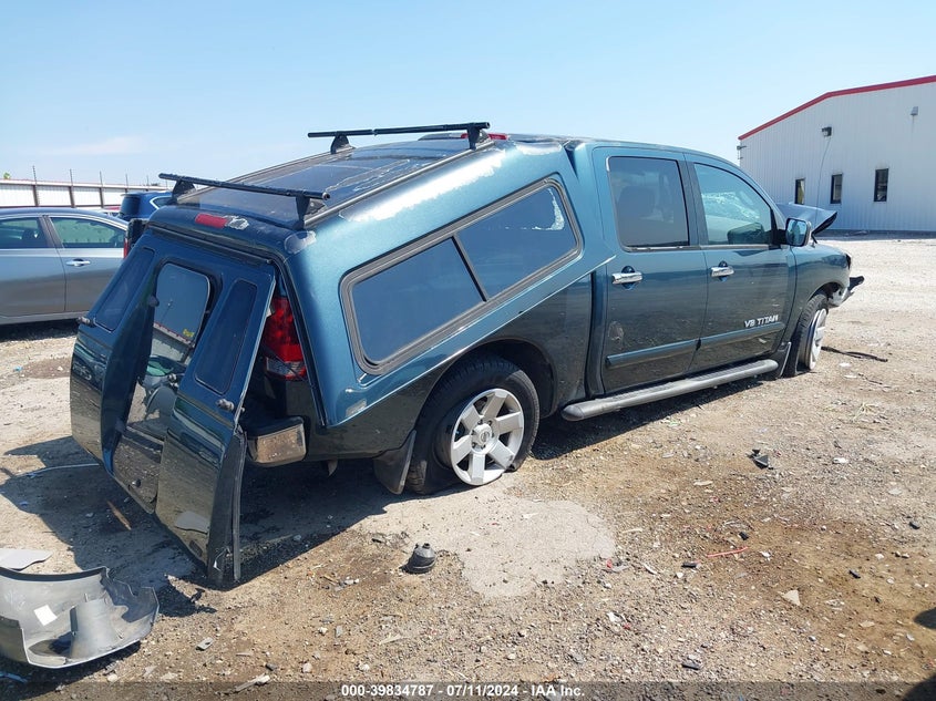 2005 Nissan Titan Le VIN: 1N6AA07A85N503489 Lot: 39834787