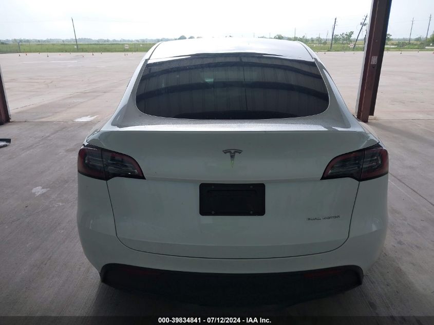 2023 Tesla Model Y Awd/Long Range Dual Motor All-Wheel Drive VIN: 7SAYGDEE7PA113725 Lot: 39834841