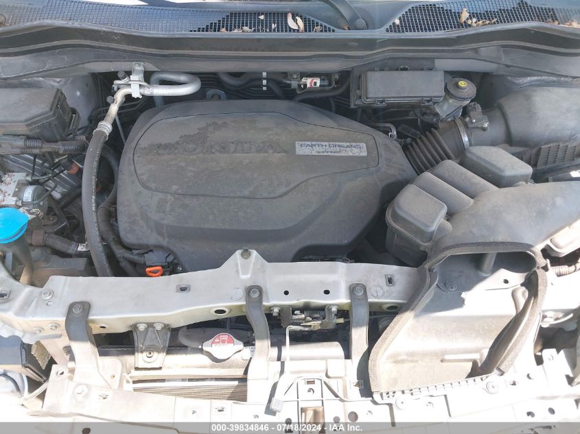 2016 Honda Pilot Ex-L VIN: 5FNYF5H81GB044514 Lot: 39834846