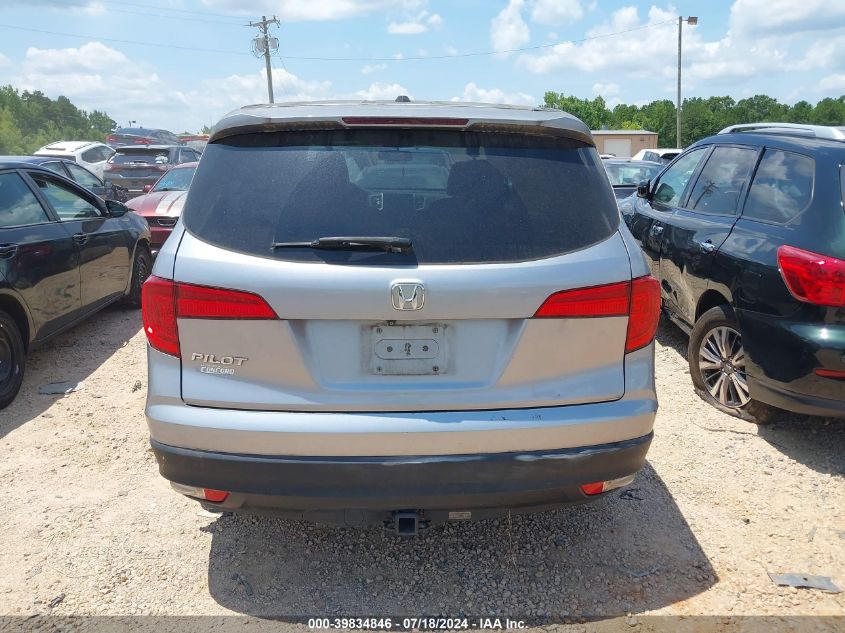 2016 Honda Pilot Ex-L VIN: 5FNYF5H81GB044514 Lot: 39834846