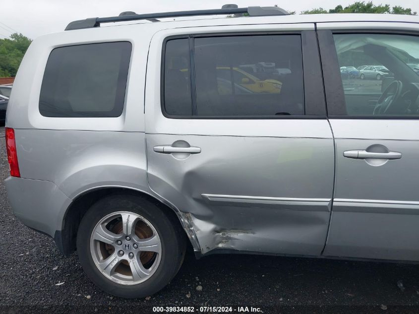 2013 Honda Pilot Ex-L VIN: 5FNYF4H76DB023591 Lot: 39834852