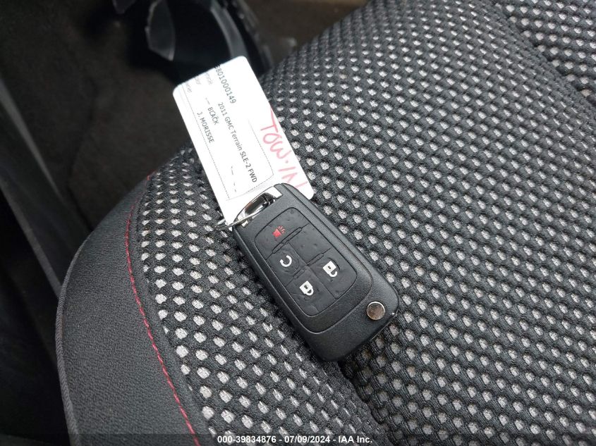 2011 GMC Terrain Sle-2 VIN: 2CTALSEC3B6476445 Lot: 39834876