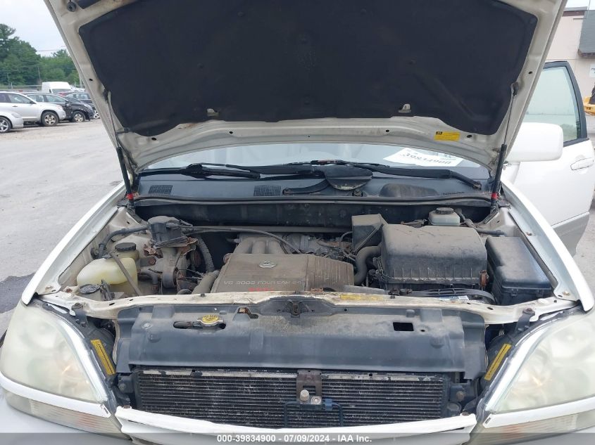 2001 Lexus Rx 300 VIN: JTJHF10U310207345 Lot: 39834900