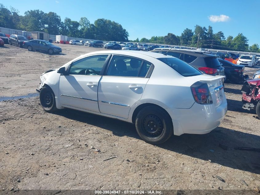 2012 Nissan Sentra 2.0/2.0S/Sr/2.0Sl VIN: 3N1AB6AP3CL682119 Lot: 39834947