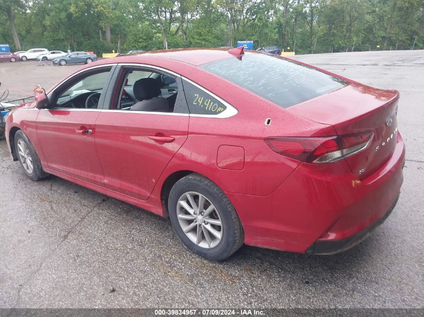 2018 Hyundai Sonata Se VIN: 5NPE24AF2JH609282 Lot: 39834957