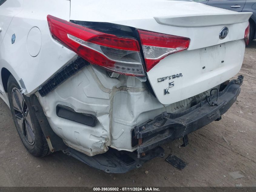 2012 Kia Optima Hybrid Ex VIN: KNAGM4AD3C5033087 Lot: 39835002
