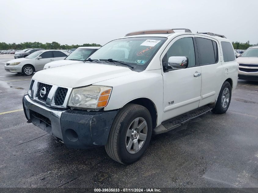 2007 Nissan Armada Le VIN: 5N1BA08CX7N714795 Lot: 39835033