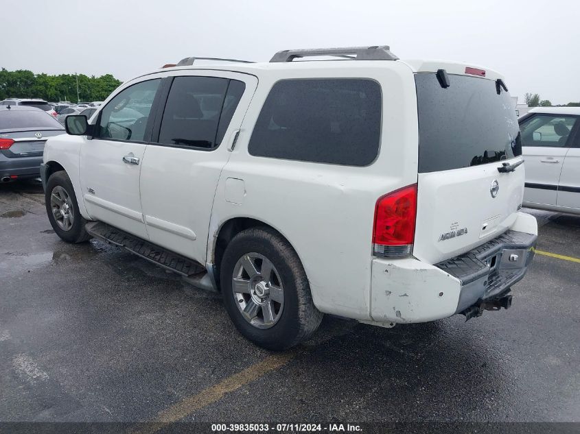 2007 Nissan Armada Le VIN: 5N1BA08CX7N714795 Lot: 39835033