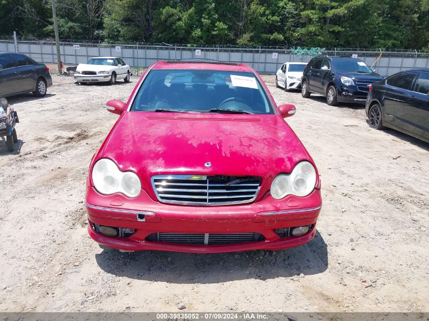 2005 Mercedes-Benz C 230 Kompressor Sport VIN: WDBRF40JX5A819653 Lot: 39835052