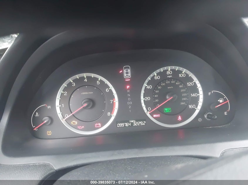 2009 Honda Accord 2.4 Lx VIN: 1HGCP26389A184876 Lot: 39835073