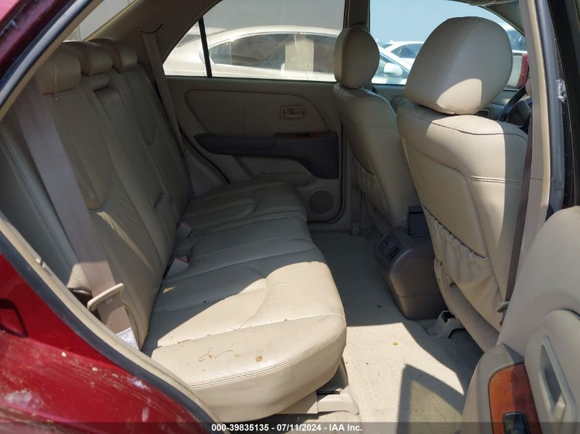 1999 Lexus Rx 300 VIN: JT6HF10U3X0079367 Lot: 39835135