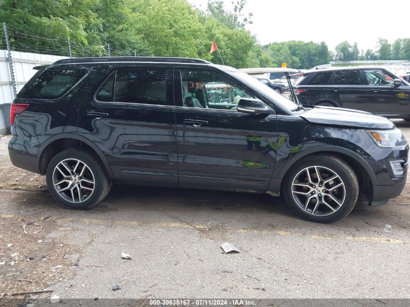 2017 Ford Explorer Sport VIN: 1FM5K8GT4HGD39289 Lot: 39835167