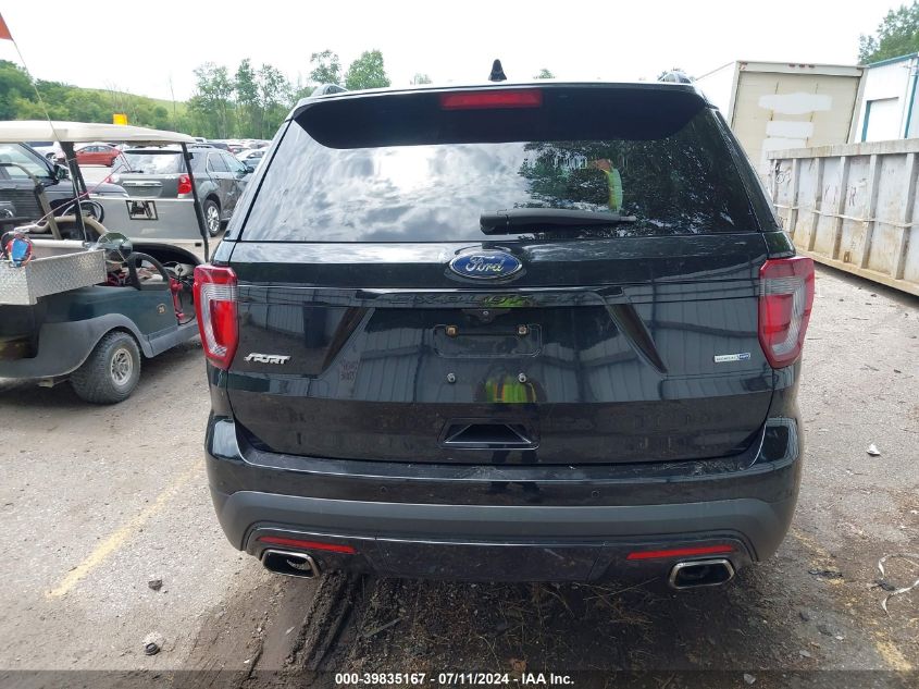 2017 Ford Explorer Sport VIN: 1FM5K8GT4HGD39289 Lot: 39835167