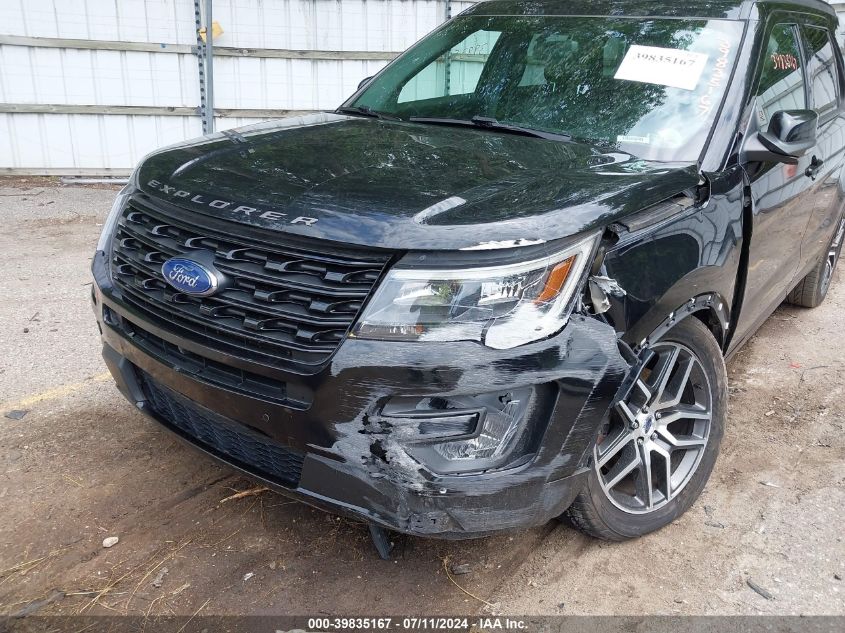 2017 Ford Explorer Sport VIN: 1FM5K8GT4HGD39289 Lot: 39835167