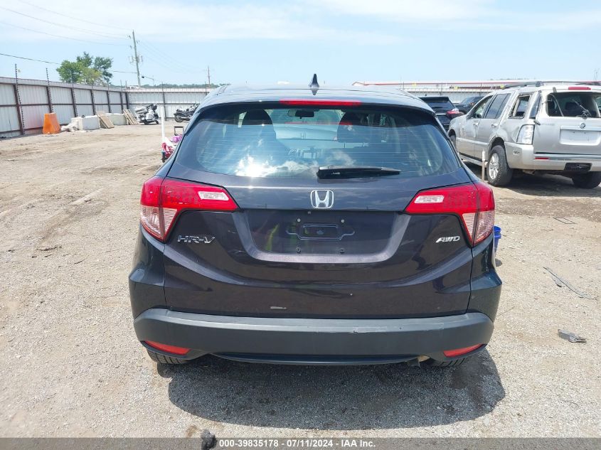 2018 Honda Hr-V Lx VIN: 3CZRU6H34JG707994 Lot: 39835178