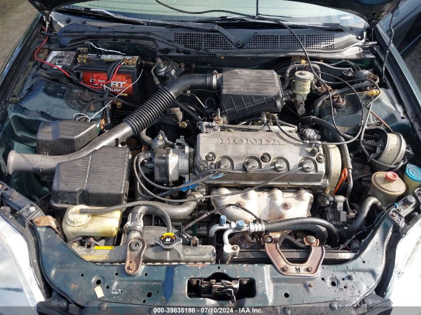 1998 Honda Civic Lx VIN: 2HGEJ6678WH618134 Lot: 39835198