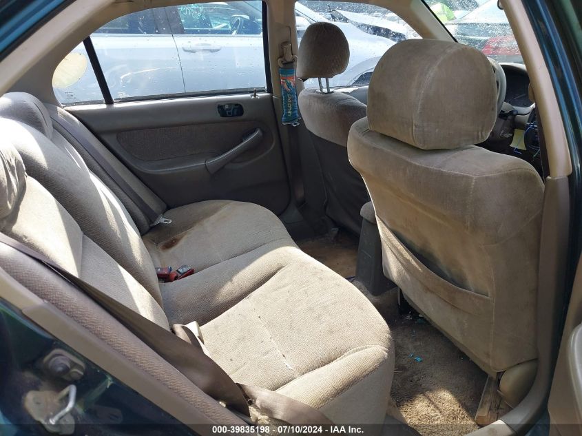 1998 Honda Civic Lx VIN: 2HGEJ6678WH618134 Lot: 39835198