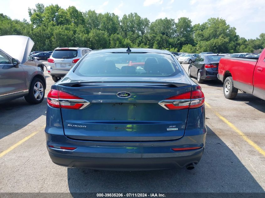 2019 Ford Fusion Se VIN: 3FA6P0HD7KR133215 Lot: 39835206