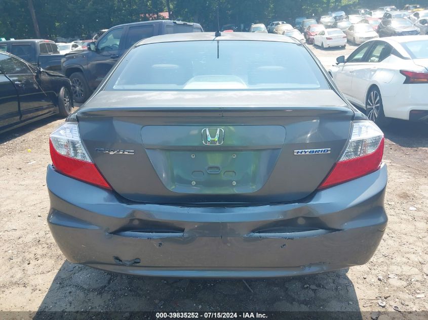 JHMFB4F25CS004329 2012 Honda Civic Hybrid