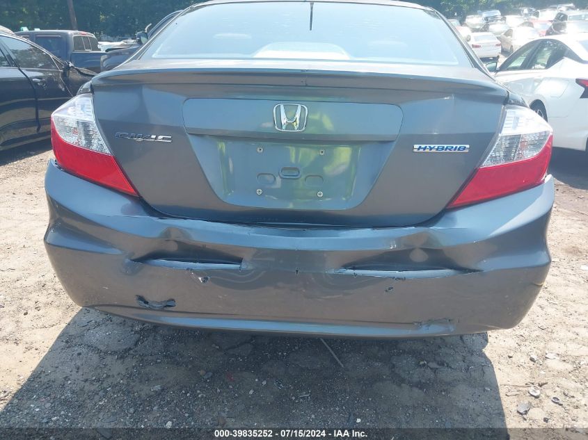 JHMFB4F25CS004329 2012 Honda Civic Hybrid