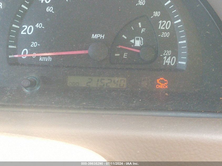 2003 Toyota Camry Le VIN: 4T1BE32K43U124887 Lot: 39835290