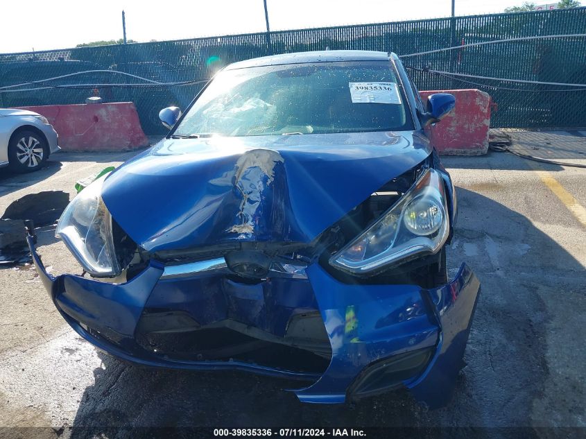 2016 Hyundai Veloster VIN: KMHTC6AD1GU277358 Lot: 39835336