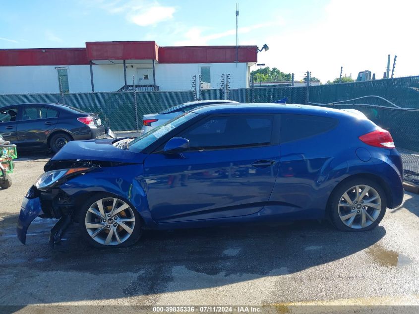 2016 Hyundai Veloster VIN: KMHTC6AD1GU277358 Lot: 39835336