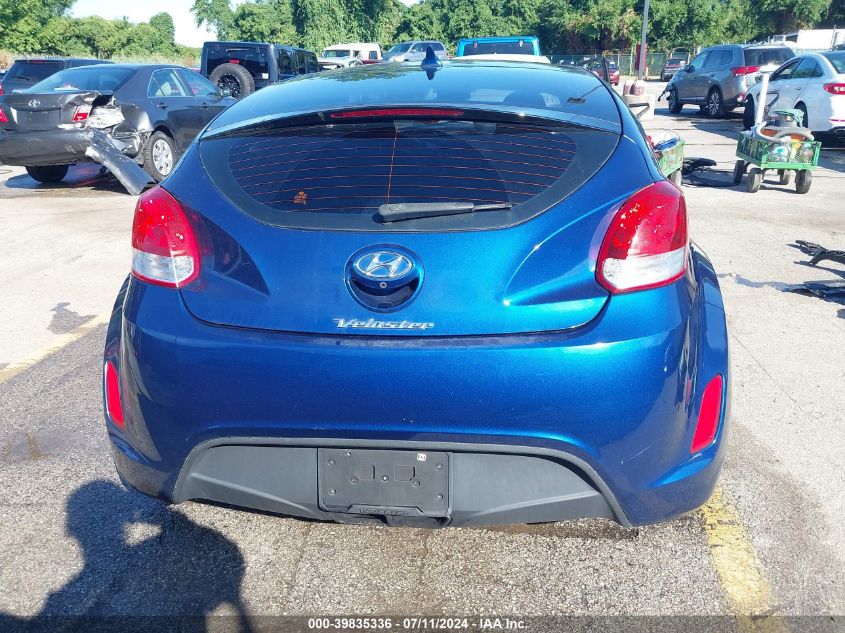 2016 Hyundai Veloster VIN: KMHTC6AD1GU277358 Lot: 39835336