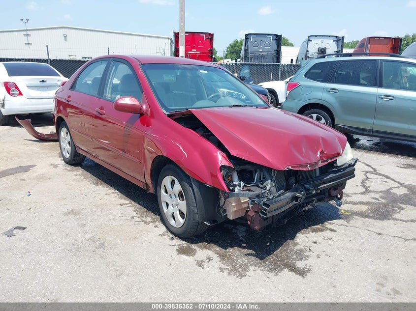 2006 Kia Spectra Ex/Lx/Sx VIN: KNAFE121665259186 Lot: 39835352