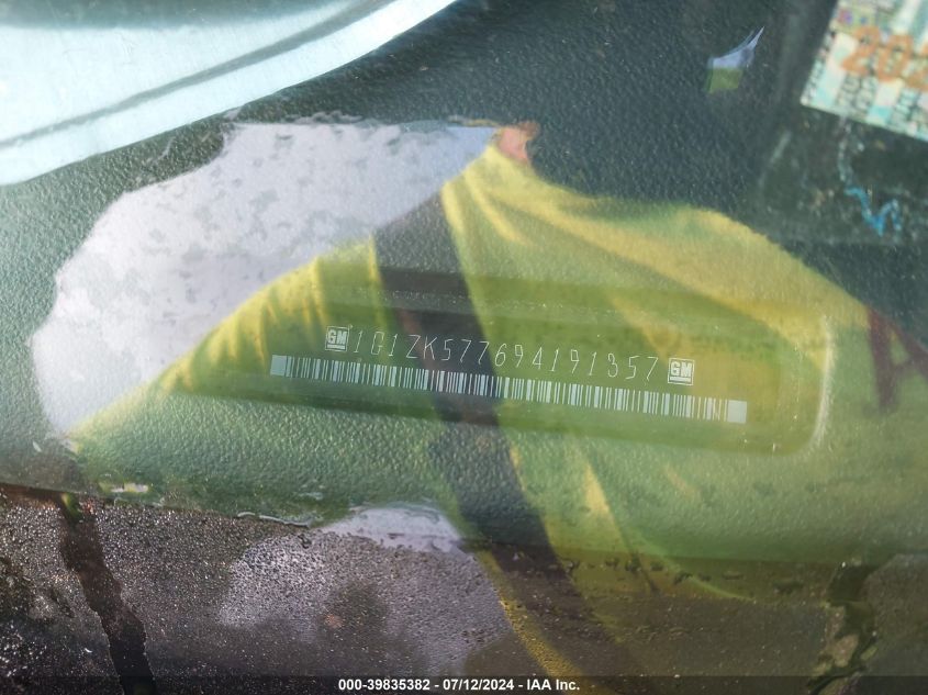 2009 Chevrolet Malibu Ltz VIN: 1G1ZK577694191357 Lot: 39835382