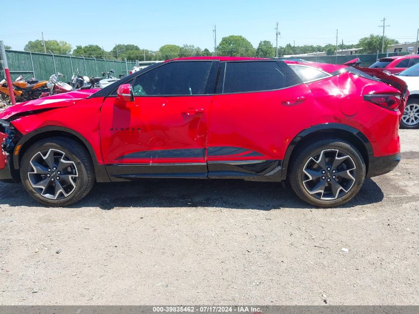 2022 Chevrolet Blazer Awd Rs VIN: 3GNKBKRS6NS117947 Lot: 39835462