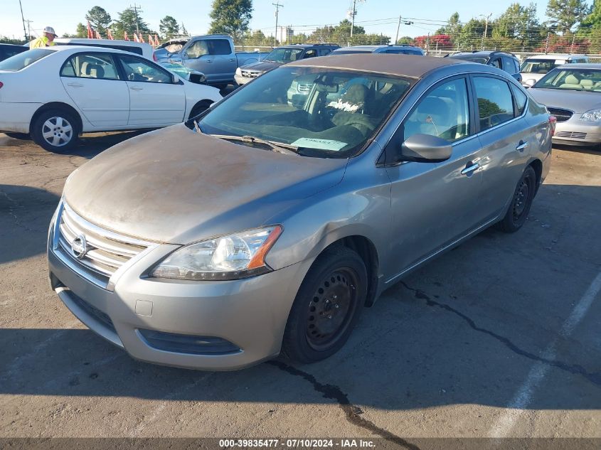 2013 Nissan Sentra Sv VIN: 3N1AB7AP1DL626719 Lot: 39835477