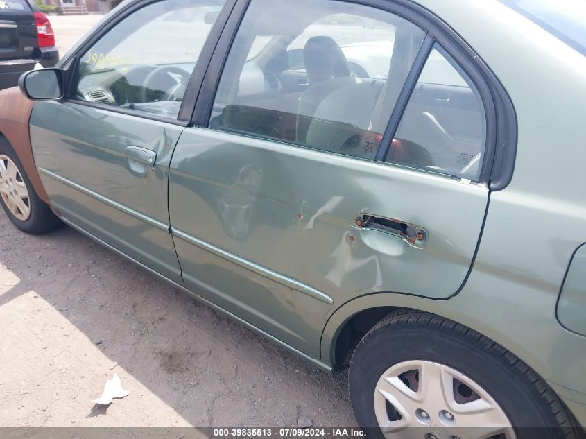 2003 Honda Civic Lx VIN: 2HGES16553H567329 Lot: 39835513