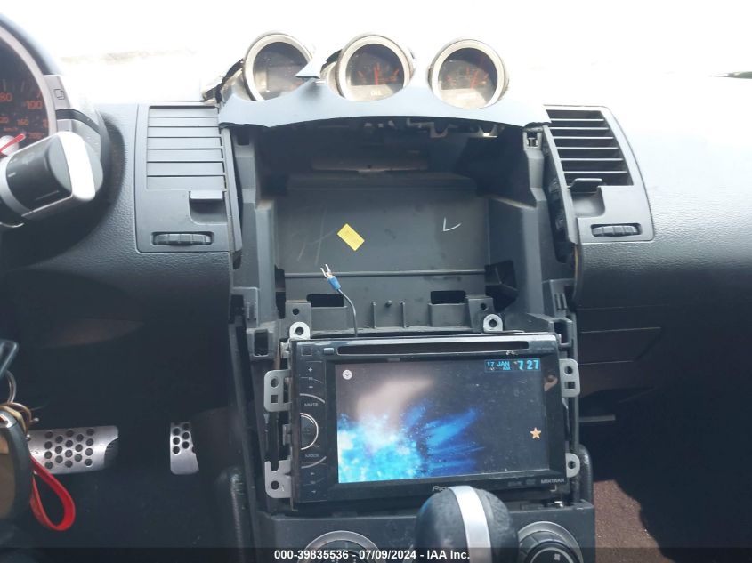 2005 Nissan 350Z Enthusiast VIN: JN1AZ34D85M602124 Lot: 39835536